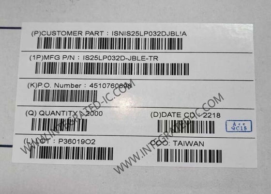 IC памяти IS25LP032D-JBLE-TR Chip 32Mbit Serial NOR Flash SOIC8 Неплавучая память IC