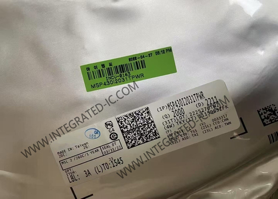 MSP430I2031TPWR Микроконтроллер MCU 16Bit MCU 16.384Mhz Смешанные микроконтроллеры