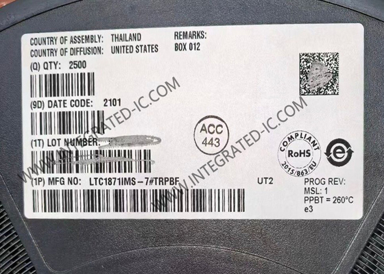 LTC1871IMS-7 Интегральная схема чипа контроллера повышения, обратного хода и SEPIC с высоким входным напряжением и током