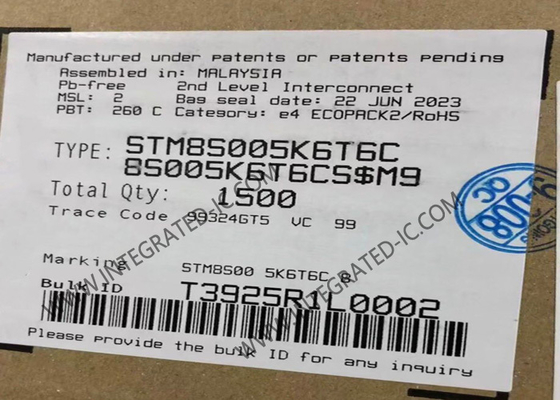 STM8S005K6T6C Микроконтроллер MCU 8-битный Микроконтроллер IC Mainstream Value Line 8-битный MCU