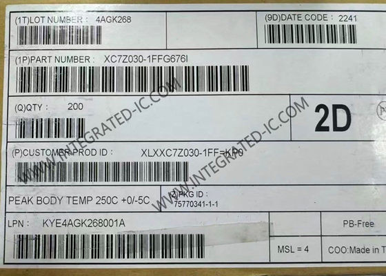 XC7Z030-1FFG676I Полевые программируемые ворота массив Zynq 7000 SoC Z-7030 серии Система на чипе