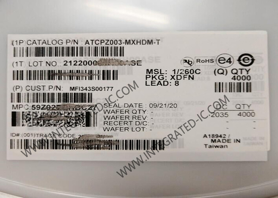 MFI343S00177 Чип интегральной схемы Криптовалютная аутентификация безопасное хранение ключей IC XDFN8