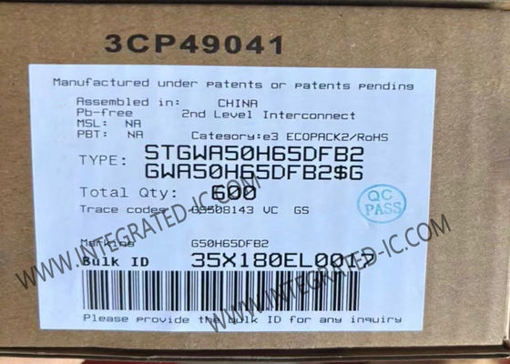 Комплексный микросхема STGWA50H65DFB2 Trench Gate Field Stop высокоскоростной HB2 IGBT