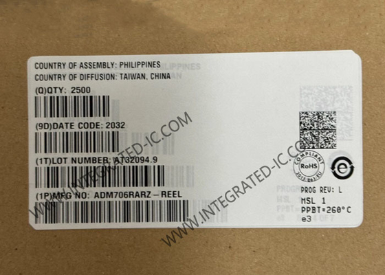 ADM706RARZ Интегральная схема микросхемы контроля микропроцессора, мониторы напряжения 3 В