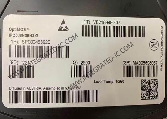 IPD088N06N3G Интегральная схема чипа 60 В 50 А N-канальный одноканальный MOSFET транзисторы TO-252-3