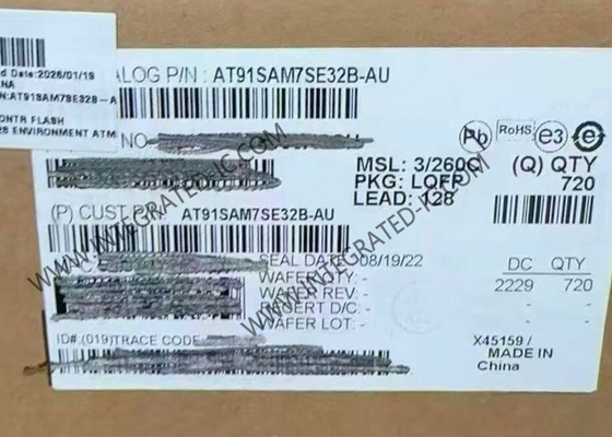 AT91SAM7SE32B-AU Микроконтроллер MCU 55MHz ARM7 SAM7SE Микроконтроллер IC LQFP128