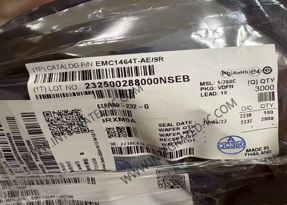 EMC1464T-AE/9R Датчик ИС Высокоточный 4-канальный SMBus Датчик Температуры