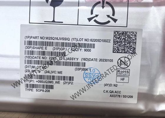 W25Q16JVSSIQ Memory IC Chip 3V 16Mbit Серийная флэш-память с двойным/четвёртым SPI