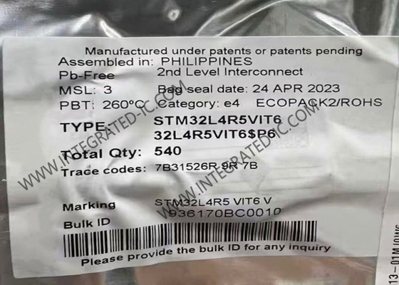 STM32L4R5VIT6 Микроконтроллер MCU Ultra Low Power Микроконтроллер Чип 100LQFP