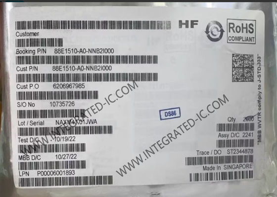 88E1510-A0-NNB2I000 Ethernet IC Интегрированный одногигабитный Ethernet-передатчик