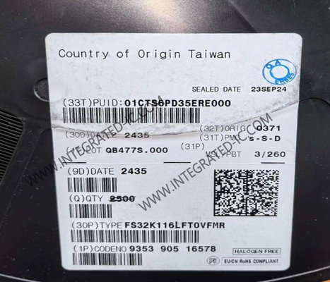 Микроконтроллер FS32K116LFT0VFMR MCU 32-разрядный 48 МГц ARM Cortex-M0+ S32K
