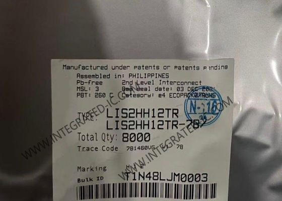 Датчик IC LIS2HH12TR Датчики движения LGA12 Трехосевой линейный акселерометр