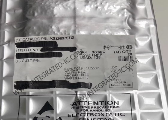 KSZ9897STXI Ethernet IC 750mA 7-порт GigE Управляемые коммутаторы Ethernet TQFP128