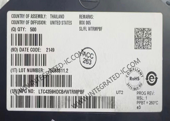 Микросхема LTC4359HDCB, контроллер идеального диода от 4 В до 80 В, DFN6