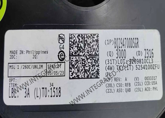 BQ294700DSGR Микросхема интегральная защита от перенапряжения с внешним конденсатором задержки