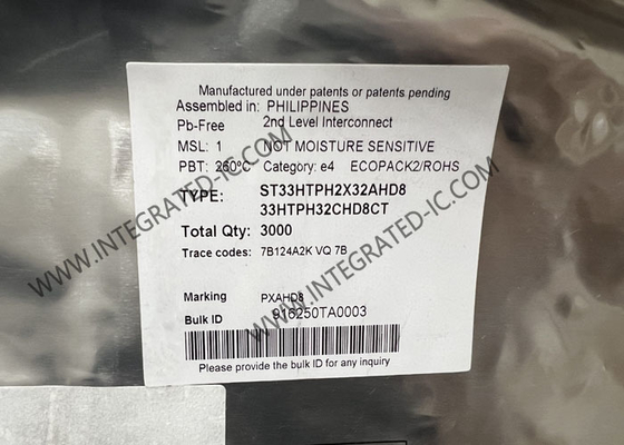 ST33HTPH2X32AHD8 Интегральная схема чипа SPI Interface Long Term Evolution TPM 2.0 Device