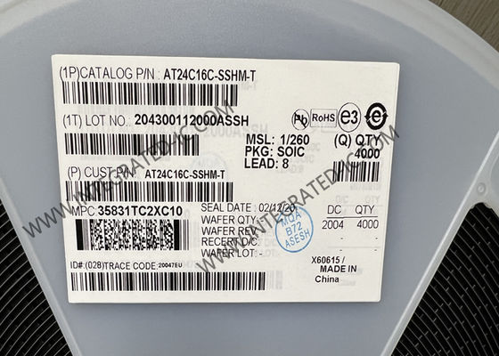 AT24C16C-SSHM-T Память IC Чип 16Kbit 1MHz I2C Серийная EEPROM Память 8-SOIC
