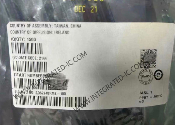 AD5274BRMZ-100 Чип интегральной схемы Цифровые потенциометры 256-позиционный DigiPOT