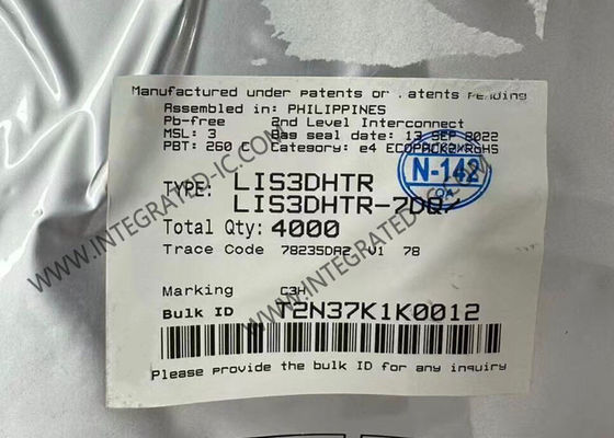 LIS3DHTR Sensor IC Ультранизкомощный высокопроизводительный 3-осевой акселерометр