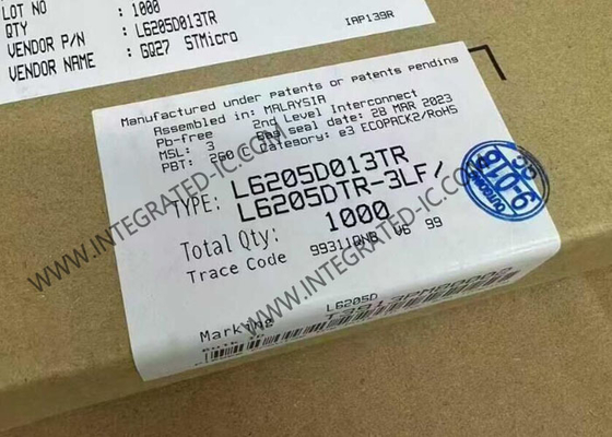 L6205D013TR Интегральная схема чипа DMOS с двумя мостовыми драйверами SOIC20 Драйверы двигателей
