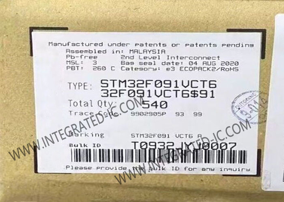 STM32F091VCT6 Микроконтроллер MCU 32-битный 48MHz ARM Cortex-M0 встроенный MCU