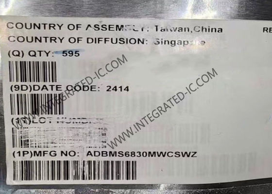 ADBMS6830MWCSWZ Интегральный чип, 16-канальный монитор батареи для хранения энергии в сети с интерфейсом I2C/SPI