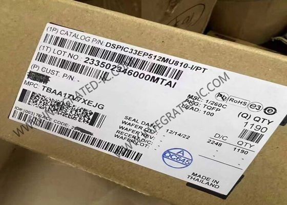 DSPIC33EP512MU810-I/PT Microcontroller MCU dsPIC Digital Signal Controller TQFP-100 16-битная система управления цифровым сигналом