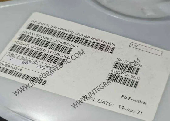 SI5335B-B05117-GMR 200MHz Четырехканальный генератор часов IC с низким джиттером для точного времени