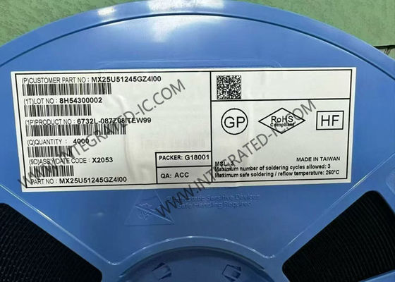 MX25U51245GZ4I00 Память IC Чип 512Mbit Серийный NOR Флэш-память Чип WDFN8