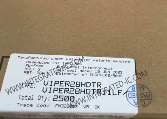 Интегральная схема VIPER28HDTR, высоковольтный преобразователь с выходным напряжением 800 В, мощностью 20 Вт и частотой переключения 115 кГц