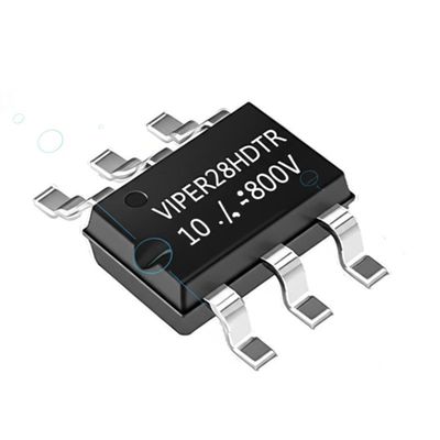 Интегральная схема VIPER28HDTR, высоковольтный преобразователь с выходным напряжением 800 В, мощностью 20 Вт и частотой переключения 115 кГц