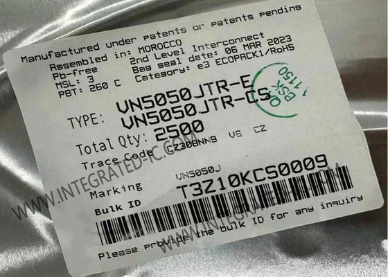 VN5050JTR Single Channel High Side Driver IC Chip с выходной точкой 2 А и напряжением питания от 4,5 В до 36 В для автомобильных приложений