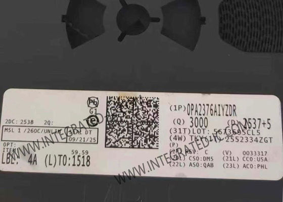 OPA2376AIYZDR Прецизионный операционный усилитель с полосой усиления 5,5 МГц, скоростью нарастания 2 В/мкс и входным напряжением смещения 5 мкВ
