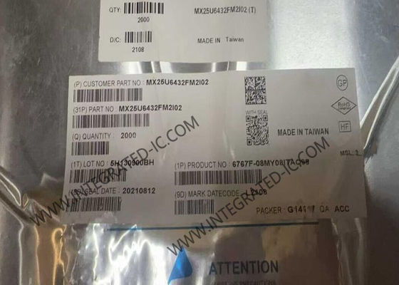 MX25U6432FM2I02 64-мегабитная микросхема флэш-памяти NOR с интерфейсом SPI 133 МГц в корпусе SOP8