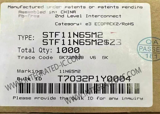 STF11N65M2 650 В 7 А 0,68 Ом N-канальный силовой MOSFET транзистор с технологией MDmesh M2