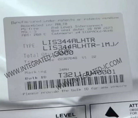 LIS344ALHTR маломощный 3-осевой линейный емкостной акселерометр, интегральная схема датчика с аналоговым выходом