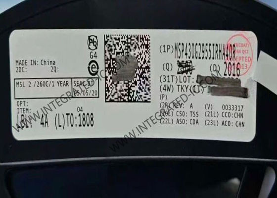 MSP430G2955IRHA40R 16-разрядный микроконтроллер MCU с тактовой частотой 16 МГц и 56 КБ памяти программ