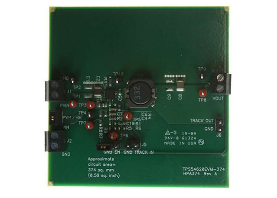 TPS54620EVM-374 Embedded Solutions 8V To 17V 6A SWIFT™ Converter Evaluation Module