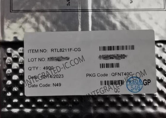 RTL8211F-CG Ethernet IC, интегрированный приемопередатчик Ethernet 10/100/1000M с корпусом QFN40 и соответствием стандарту IEEE 802.3