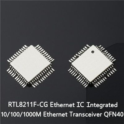 RTL8211F-CG Ethernet IC, интегрированный приемопередатчик Ethernet 10/100/1000M с корпусом QFN40 и соответствием стандарту IEEE 802.3