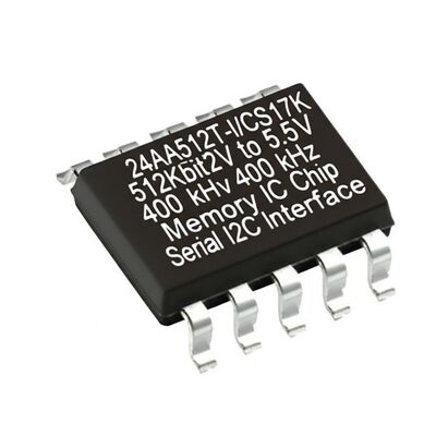 24AA512T-I/CS17K 512 Кбит от 1,7 В до 5,5 В 400 кГц микросхема памяти Serial EEPROM с интерфейсом I2C