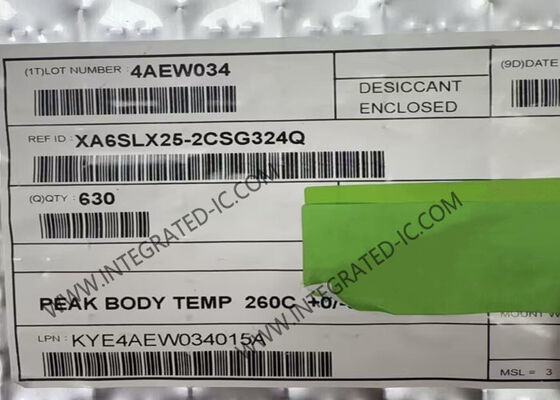 Логика IC вентильной матрицы XA6SLX25-2CSG324Q 1080MHz поля Programmable Programmable