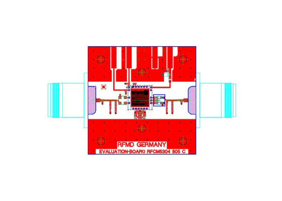 RFCM5304PCBA-410 Встроенные решения от 5 МГц до 220 МГц SI-BJT Интегрированный Усилитель Оценочный Совет