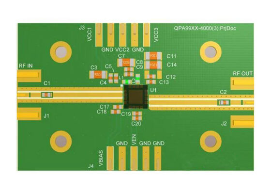QPA9908EVB01 Отладочная плата для встраиваемых решений, 4 Вт, высокоэффективный линеаризуемый усилитель мощности