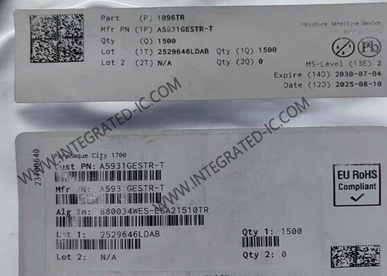 Чип интегральной схемы A5931GESTR-1-T 3A Многофазный драйвер двигателя QFN24