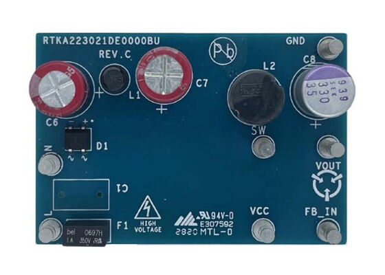 RTKA223021DE0000BU Встраиваемые решения RAA223021 Отладочная плата высоковольтного понижающего преобразователя