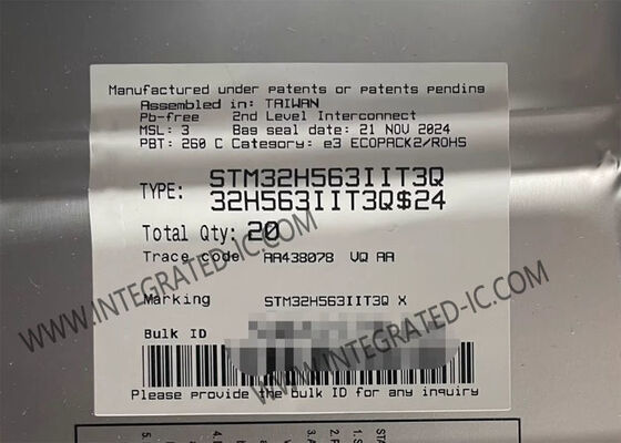 Микроконтроллер STM32H563IIT3Q MCU общего назначения, микроконтроллер Arm Cortex-M33 для центральной системы сигнализации