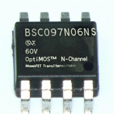 BSC097N06NS 60В N-канальный силовой MOSFET транзистор с током стока 46A интегральная схема