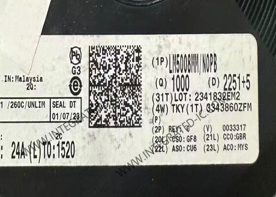 Интегральная микросхема LM5008MM DC/DC понижающего импульсного регулятора с входным напряжением 95 В, выходным током 350 мА и постоянным временем включения