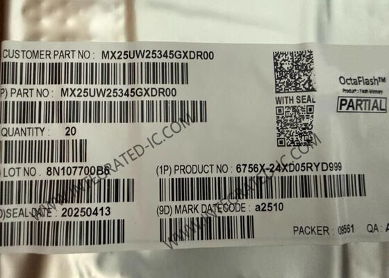 MX25UW25345GXDR00 1,8 В 256 Мбит автомобильная NOR Flash память, серийная NOR Flash память IC чип